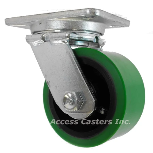 8D55EXS 8" Heavy Duty Swivel Caster with Ultra Polyurethane Tread Wheel