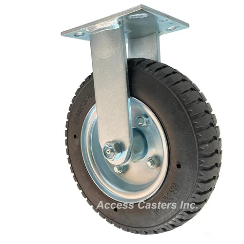 16SZ08228R Albion 8" Rigid Caster with No-Flat Pneumatic Style Wheel