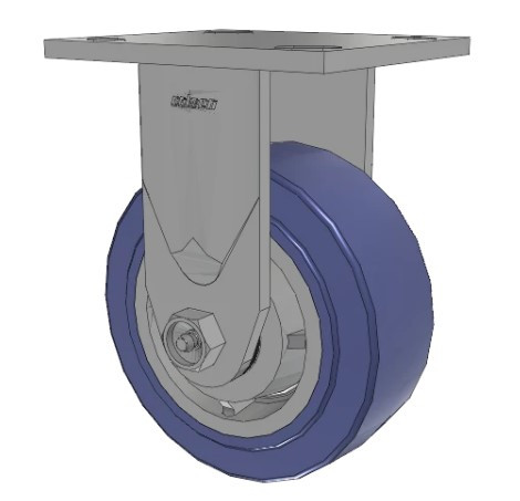 4.05108.HF1 Colson 5 Inch Rigid Caster with Hydrotech Wheel, Delrin® Bearings