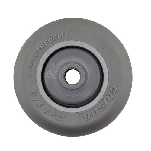 2.00033.5P8 Colson 3" Crowned Gray Tread Rubber Wheel