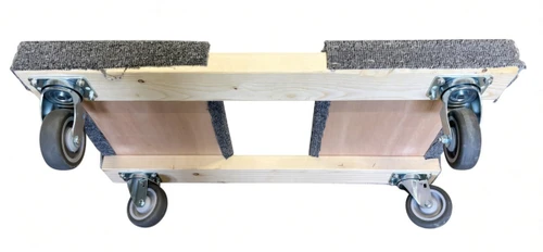 19" X 30" Carpet Covered Moving Dolly