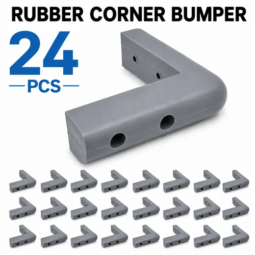 4 Inch Standard Grey Corner Bumper Guard Rubber