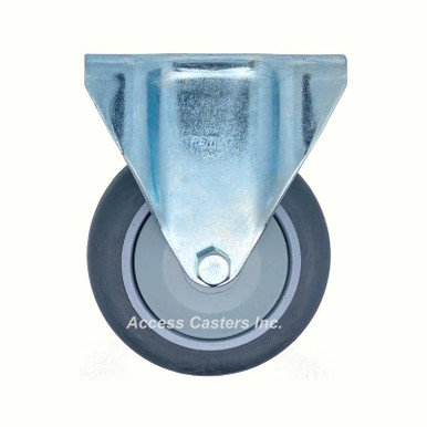 AR40P1TPR 4 Inch Rigid Caster with Thermoplastic Rubber Wheel