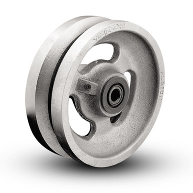 Stainless Steel 4 Inch V-Groove Wheel - 1,500 Lbs Capacity - Mapp Caster