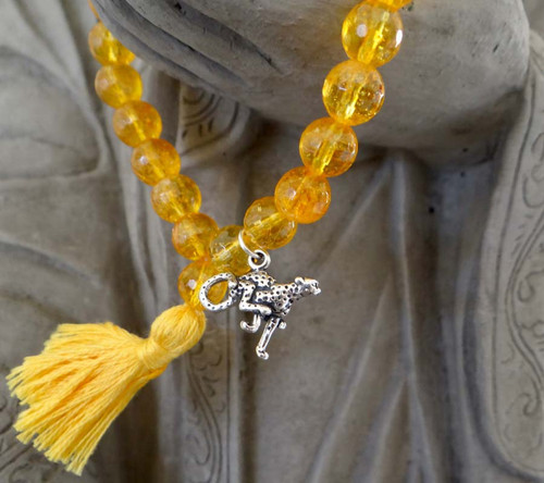 Citrine Cheetah Prayer Bracelet 