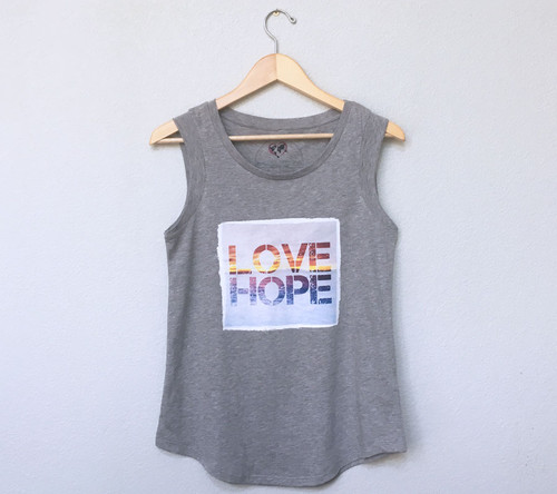 Sunset Logo Tee-gray