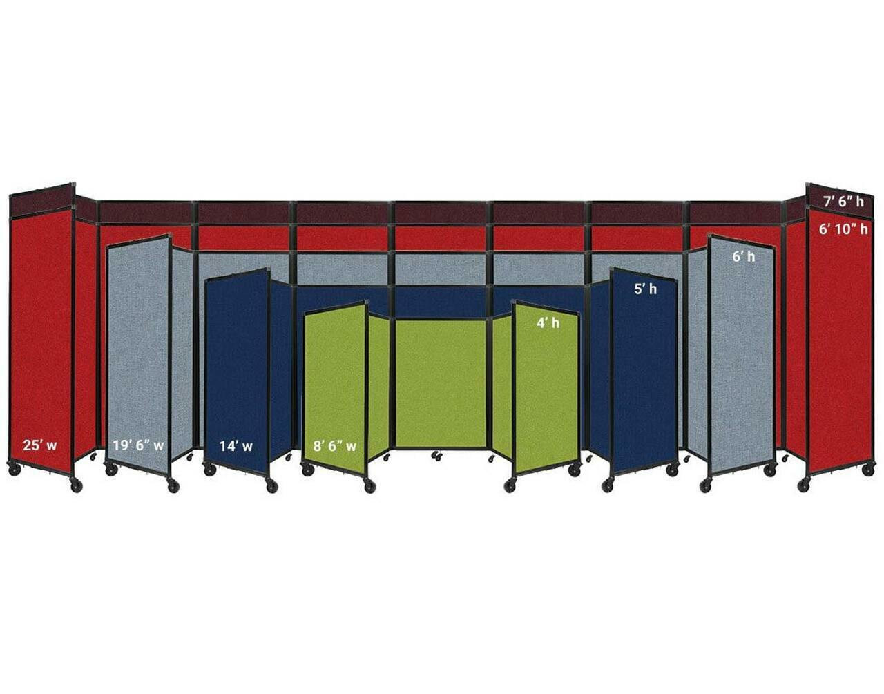 The Room Divider 360 Folding Portable Partition