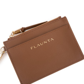 New Flaunta classic card holder in tan.