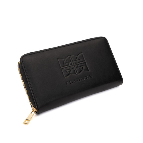 new Flaunta Essential Purse in black with gold hardware