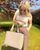 taupe tote bag