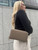 Flaunta essential purse with gold chain strap - taupe