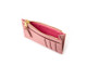womens card holder - pink with zip coin department