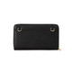versatile black purse with crossbody strap
