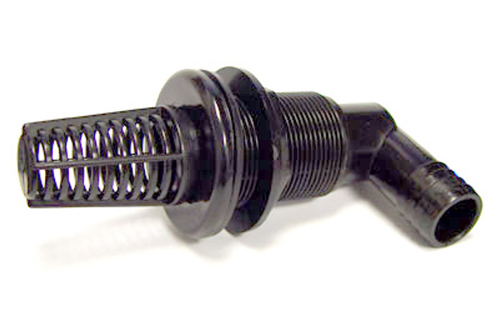 3/4" Slip Bulkhead Kit Includes Strainer and Insert Elbow (1 1/2" hole) :: 0790720