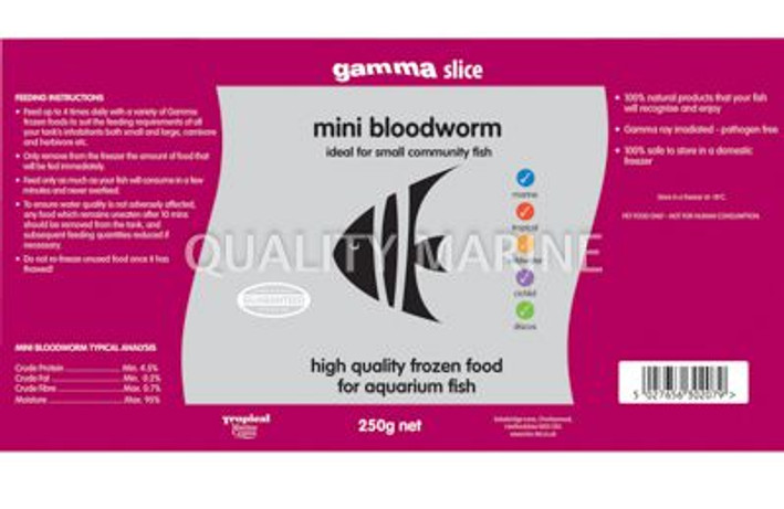 Mini Bloodworm, Slice (250 g) :: 0731070