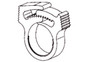 Plastic Hose Clamp for 1-1/2" Tubing, Snapper :: 0913730