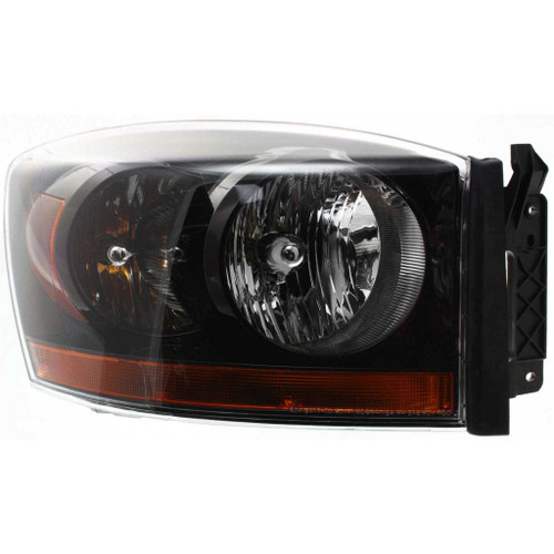 Fits Dodge PU(NEW SYTLE)/R-1500 MEGA CAB 06 Headlight(BLACK BEZEL) Assembly