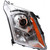 Fits 14-16 CD S.R.X HALGN Headlight RH