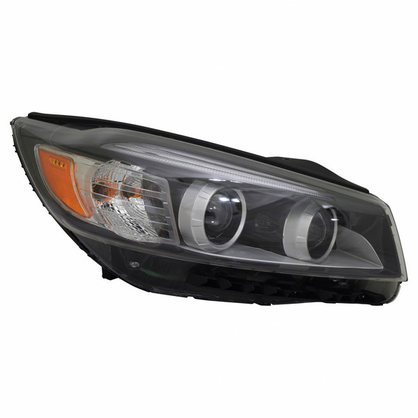 For Kia Sorento Headlight 2016 17 2018 Passenger Side Halogen Type w/ Light Bar LED For KI2503185 | 92102 C6000