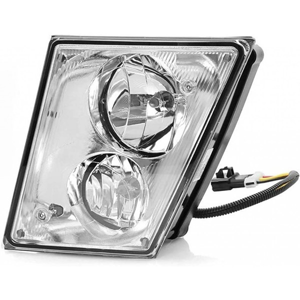 For Volvo VN/VNL 2003-2015 Fog Light Driver Side | Chrome | With Driving Light | Dual Bulbs