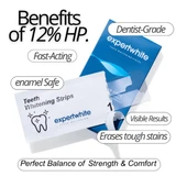 Expertwhite USA Teeth Whitening Strips – 12% Hydrogen Peroxide, Dentist-Grade (28 Strips, 14 Treatments)