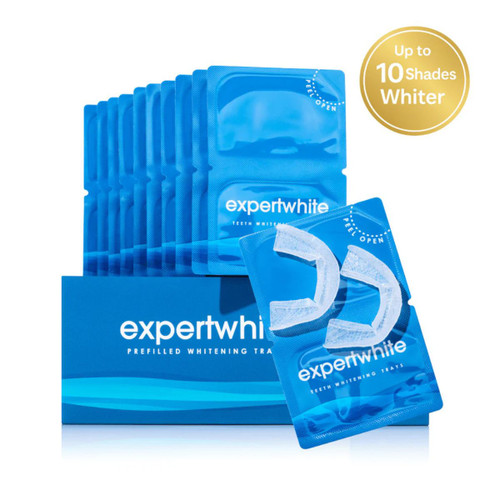 Expertwhite Teeth Whitening FlexWraps -   12% Hydrogen Peroxide, Dentist-Grade (20 Trays, 10 Treatments)