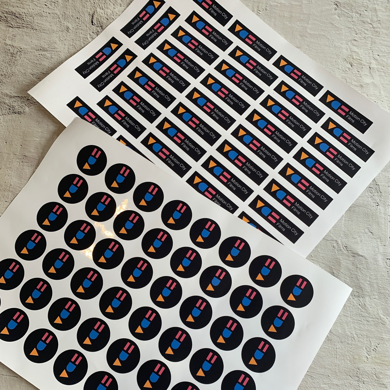 Custom logo stickers