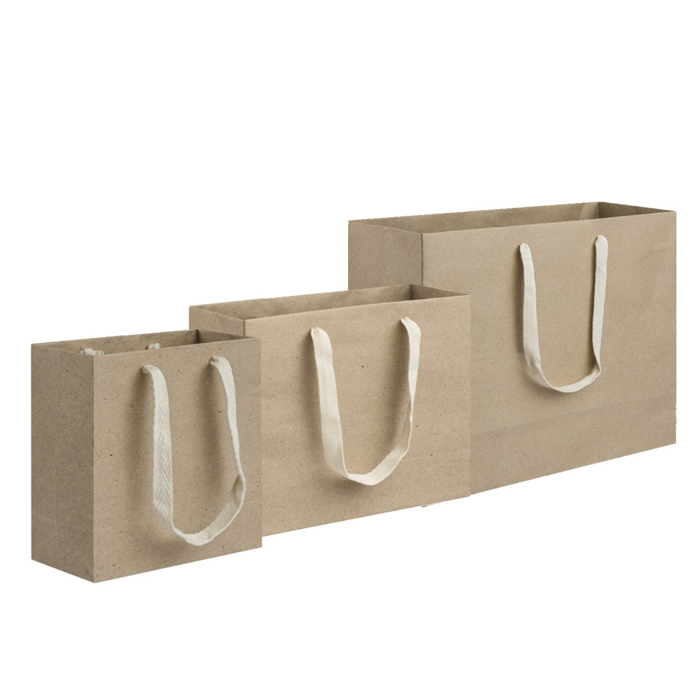 Eco Friendly Brown Kraft Paper Tote Gift Bag