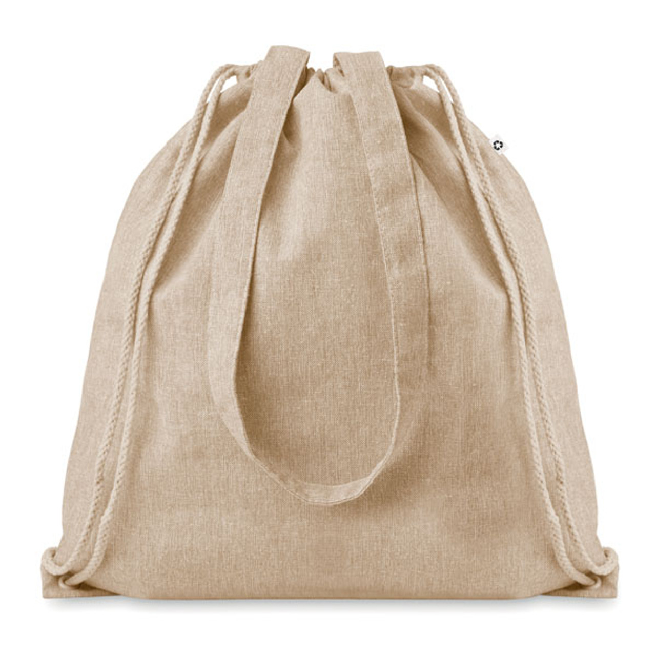 Colour Cotton Drawstring Bag with Double Cord & Handles