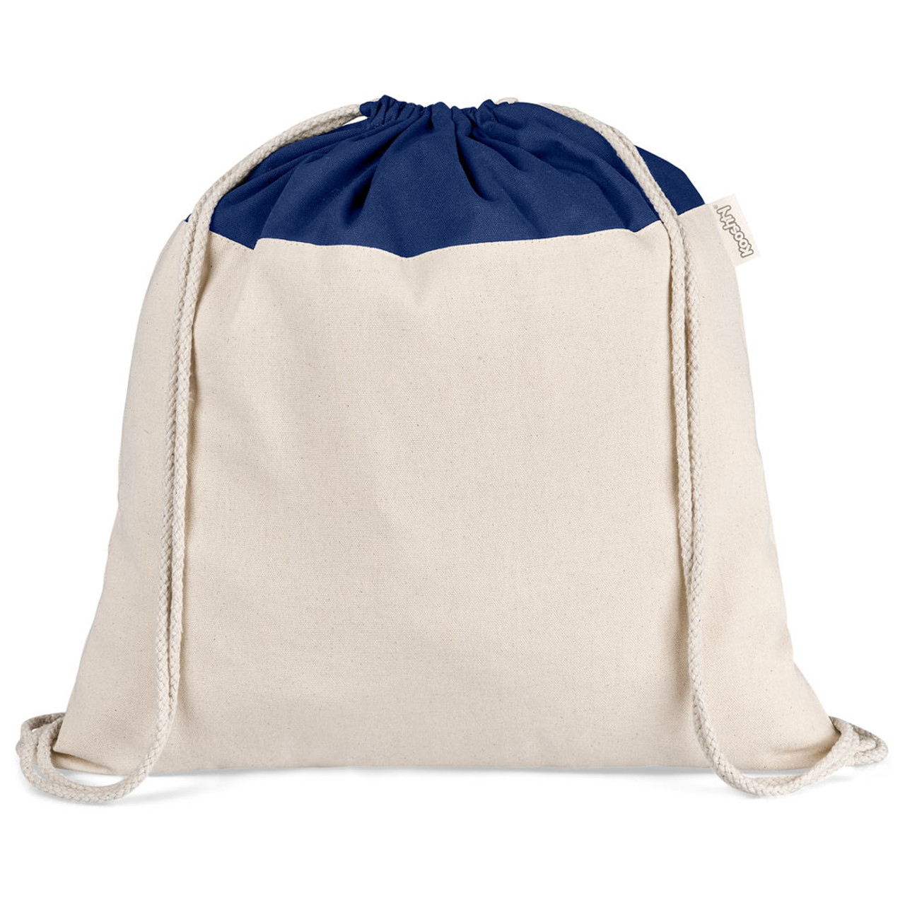 Canvas drawstring backpack with on sale flap