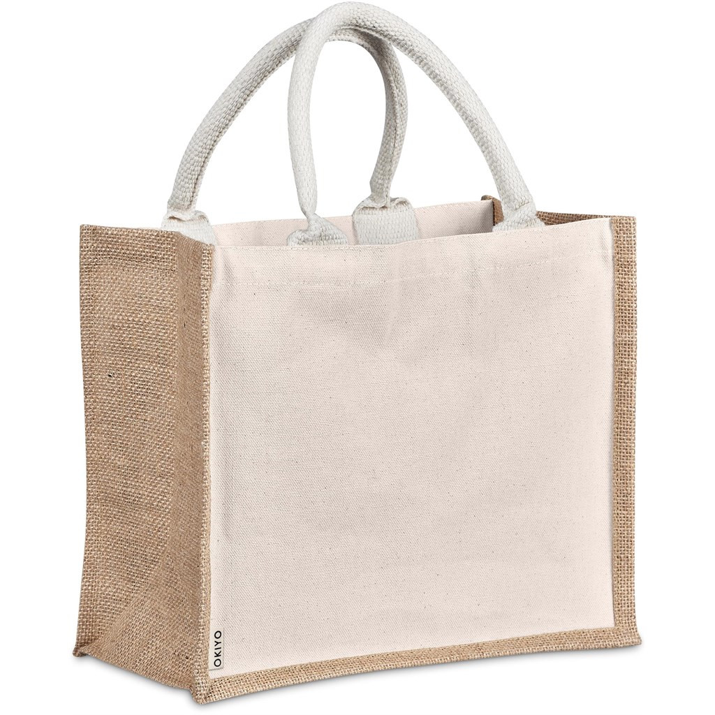 Natural Canvas Jute Tote Shopping Bags Eco Friendly Shopping