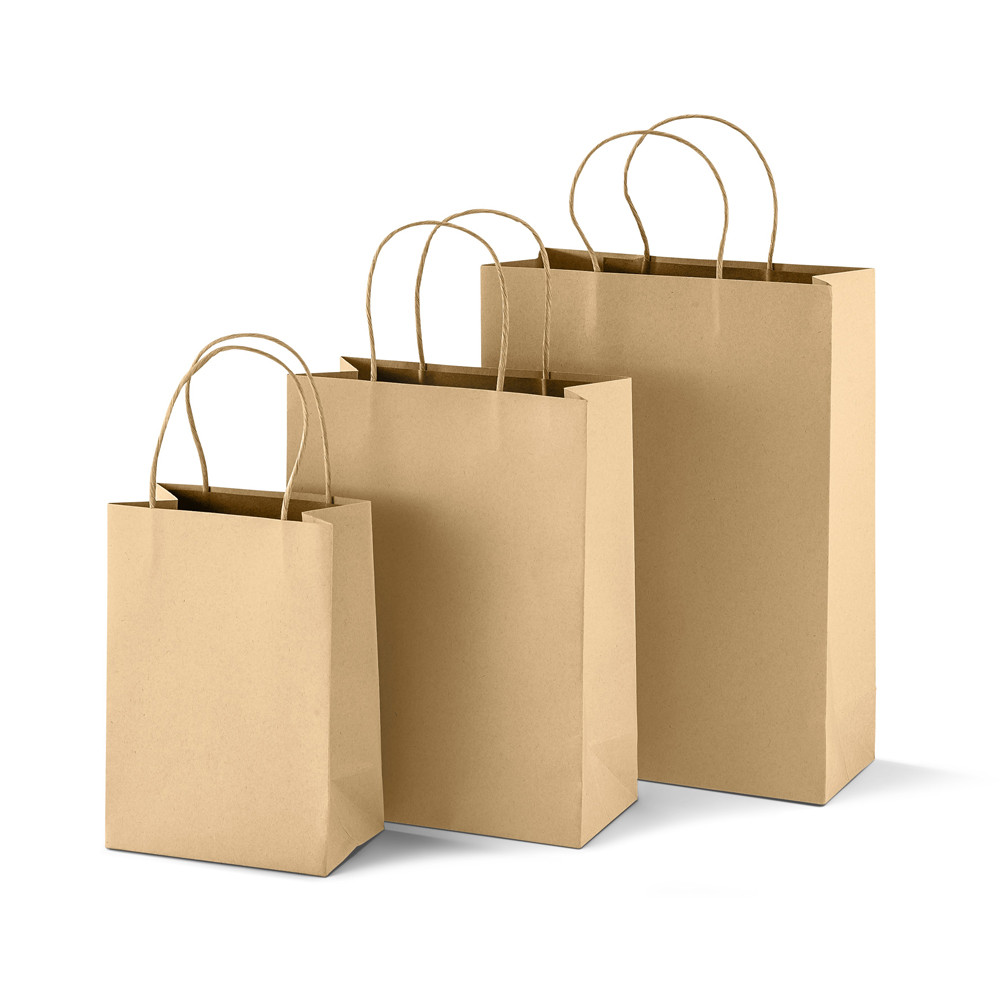 Affordable packaging with small mini brown kraft gift bags