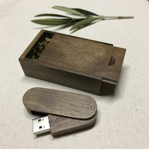 walnut wooden usb with wooden box walnut wooden usb with wooden box