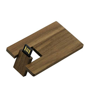 walnut wood credit card usb flash drive