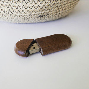 walnut oval usb flash drive 3.0 walnut oval usb flash drive 3.0