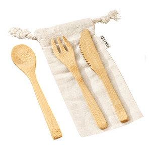 bamboo utensil set in cotton pouch bamboo utensil set in cotton pouch