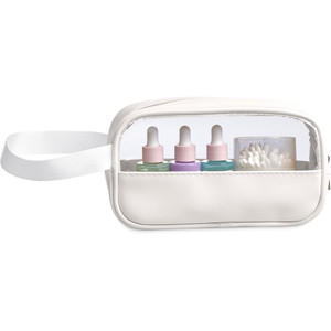 transparent toiletry bag