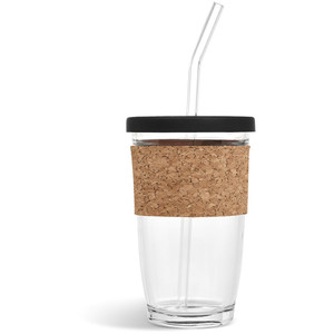 glass tumbler with glass straw glass tumbler with glass straw