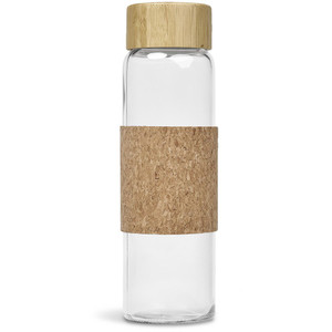 glass and bamboo water bottle glass and bamboo water bottle