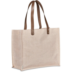natural juco bag with leather straps natural juco bag with leather straps