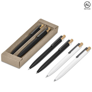 recycled aluminium pen & pencil set recycled aluminium pen & pencil set