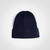 navy blue glacier ribbed beanie