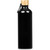 black aluminium water bottle with carabiner