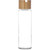 glass waterbottle with bamboo lid glass waterbottle with bamboo lid