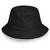 black bucket hat