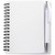 A6 white notebook with pen