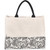 floral canvas tote bag