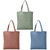 pastel colour shopper bags
