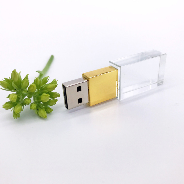 gold crystal  usb flash drive