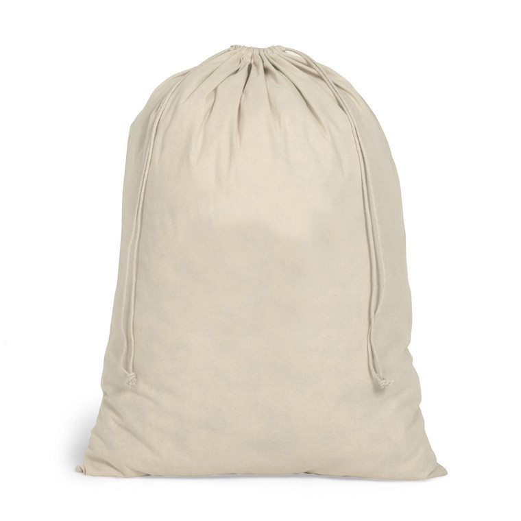 natural organic cotton canvas drawstring bag large
